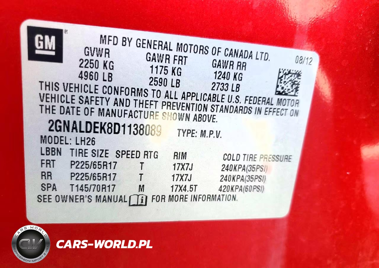 2013 Chevrolet Equinox Lt VIN:2GNALDEK8D1138089 - 12
