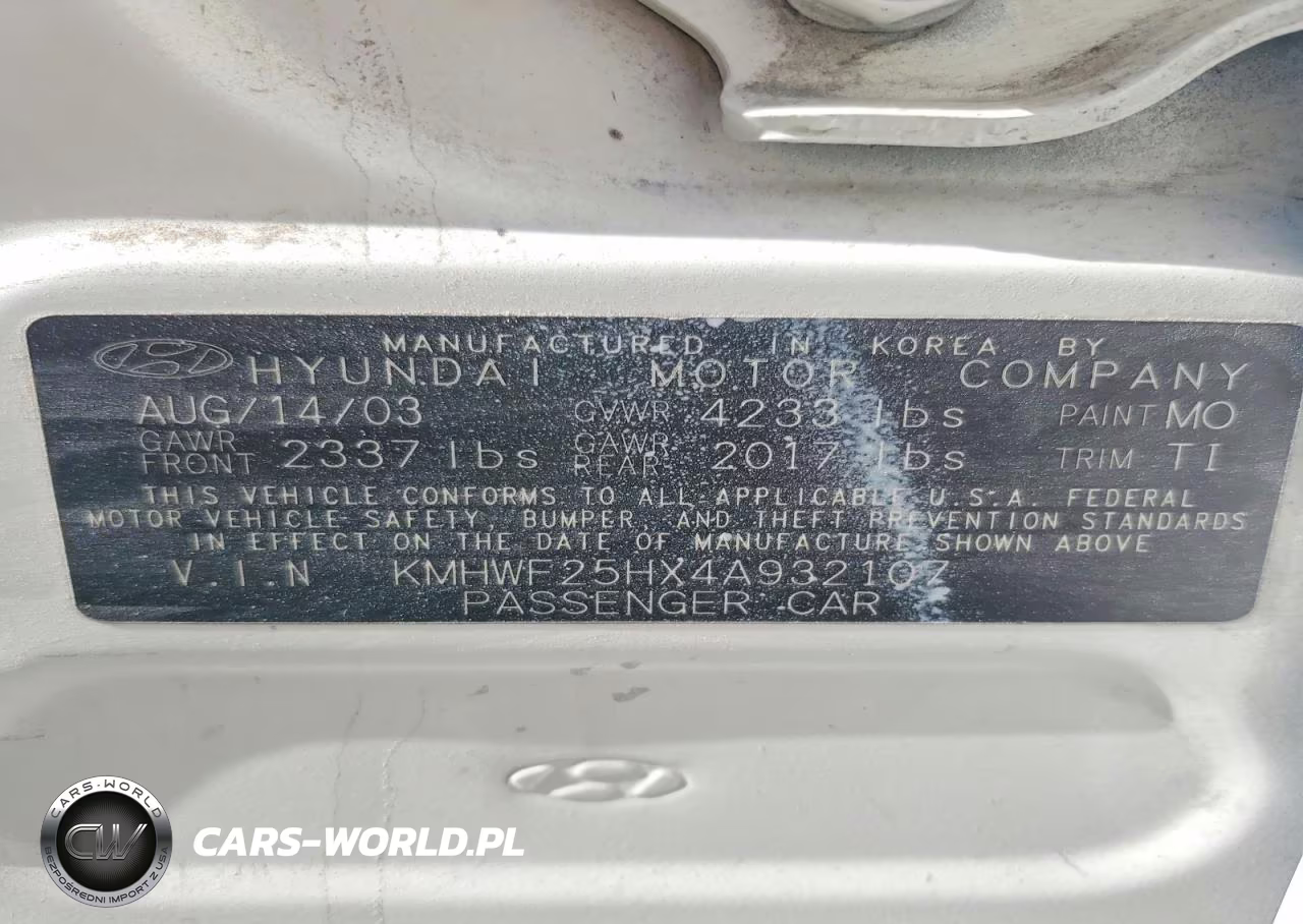 2004 Hyundai Sonata Gl VIN:KMHWF25HX4A932107 - 14