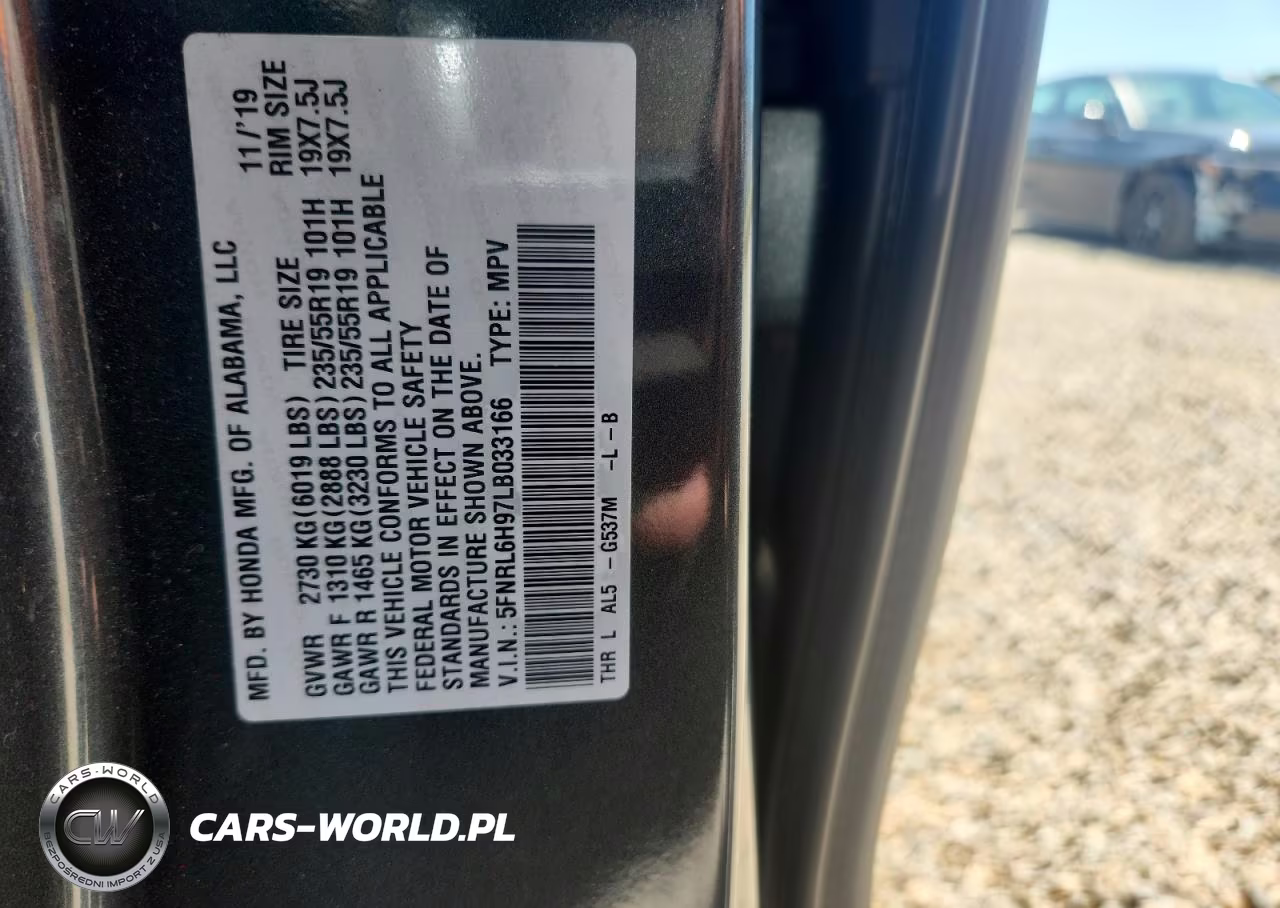 2020 Honda Odyssey Elite VIN:5FNRL6H97LB033166 - 13