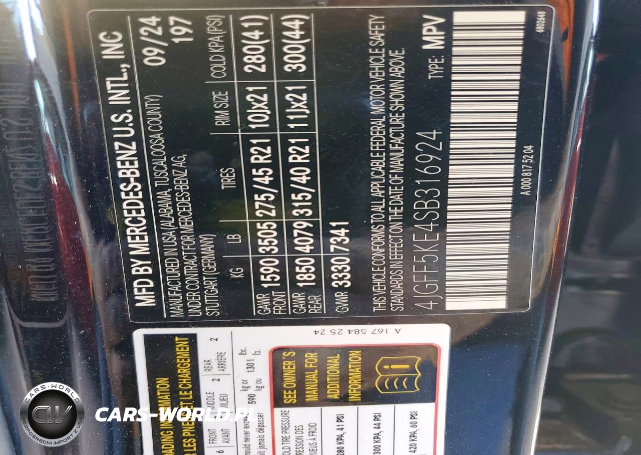 2025 Mercedes-Benz Gls 450 4Matic VIN:4JGFF5KE4SB316924 - 13