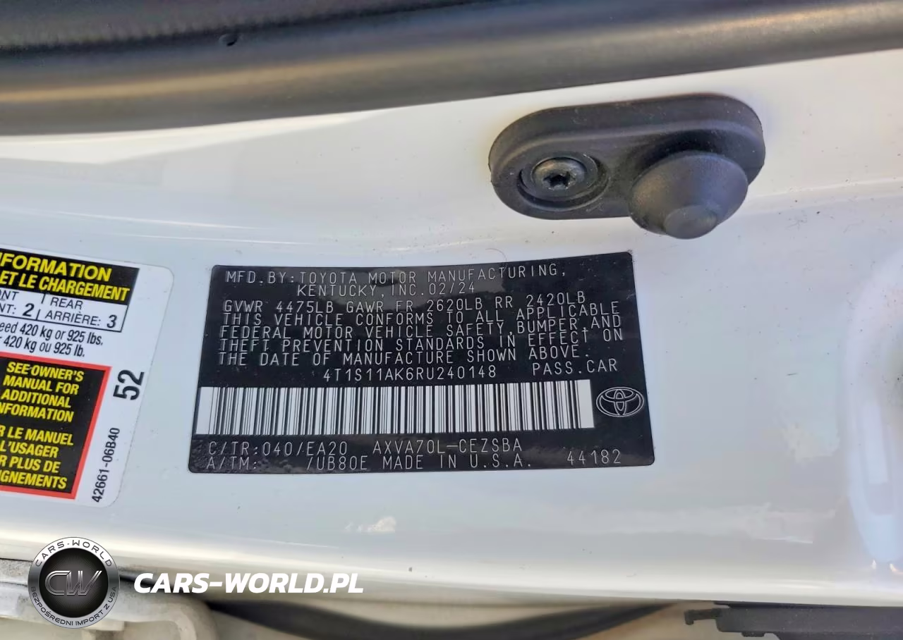 2024 Toyota Camry Se VIN:4T1S11AK6RU240148 - 12