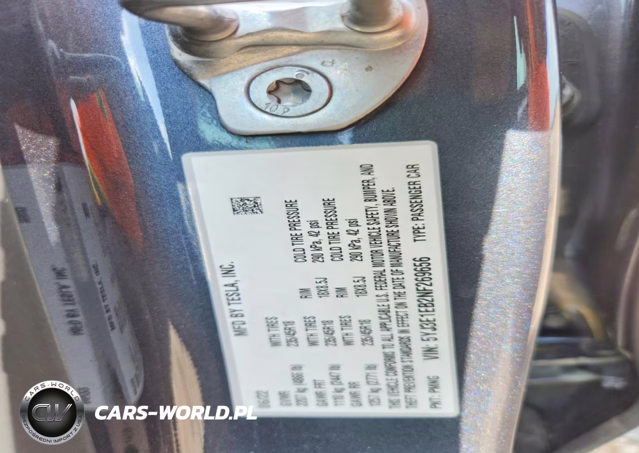 2022 Tesla Model 3 VIN:5YJ3E1EB2NF269656 - 12