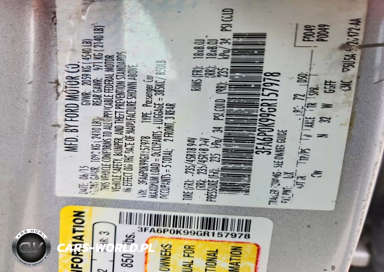 2016 Ford Fusion Titanium VIN:3FA6P0K99GR157978 - 12