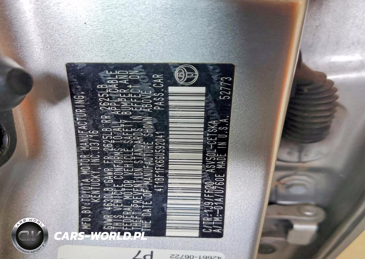 2016 Toyota Camry Se VIN:4T1BF1FK6GU592041 - 12