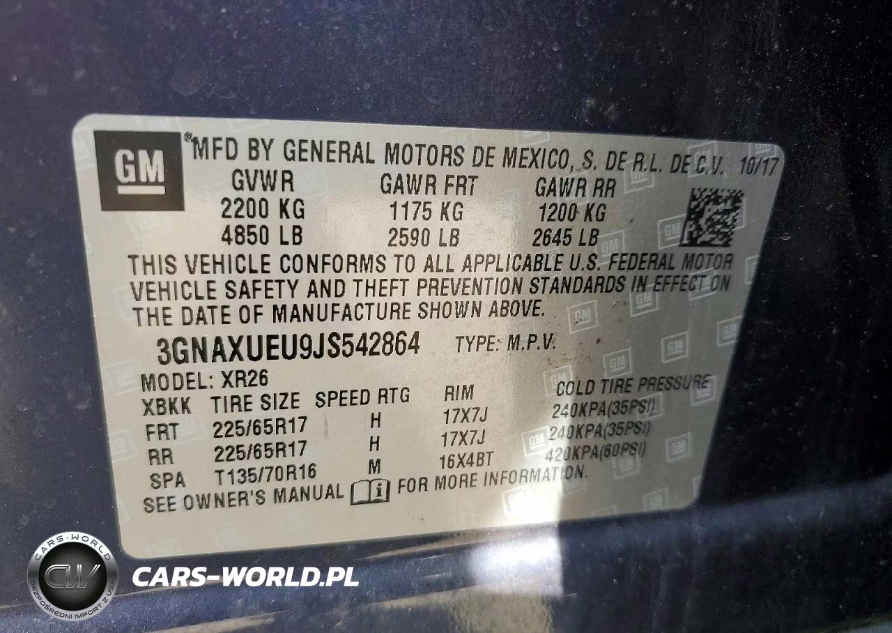 2018 Chevrolet Equinox Lt VIN:3GNAXUEU9JS542864 - 12