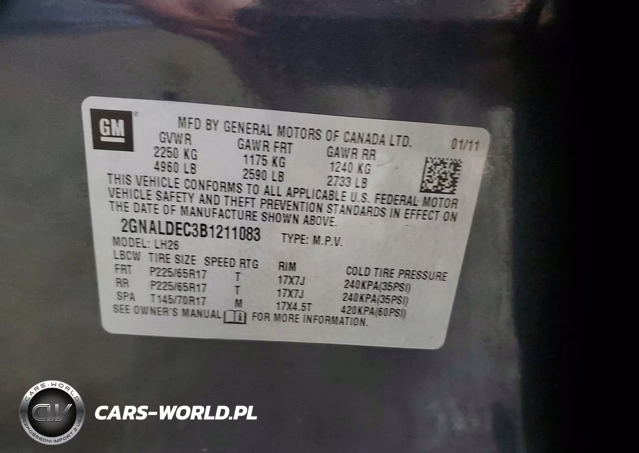 2011 Chevrolet Equinox Lt VIN:2GNALDEC3B1211083 - 13