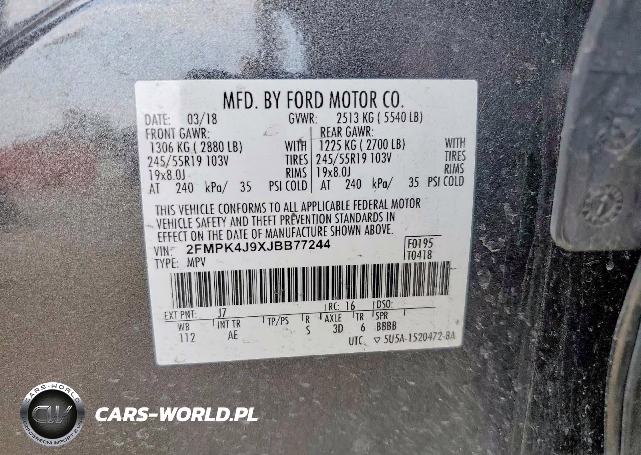 2018 Ford Edge Sel VIN:2FMPK4J9XJBB77244 - 12