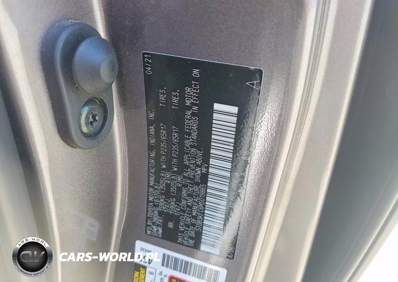 2021 Toyota Sienna Le VIN:5TDBSKFC6MS019865 - 13