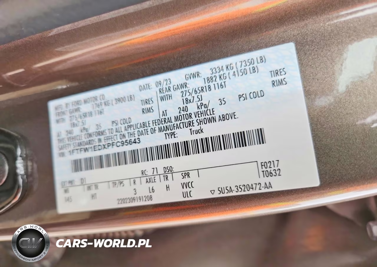 2023 Ford F150 Supercrew VIN:1FTFW1EDXPFC95643 - 13
