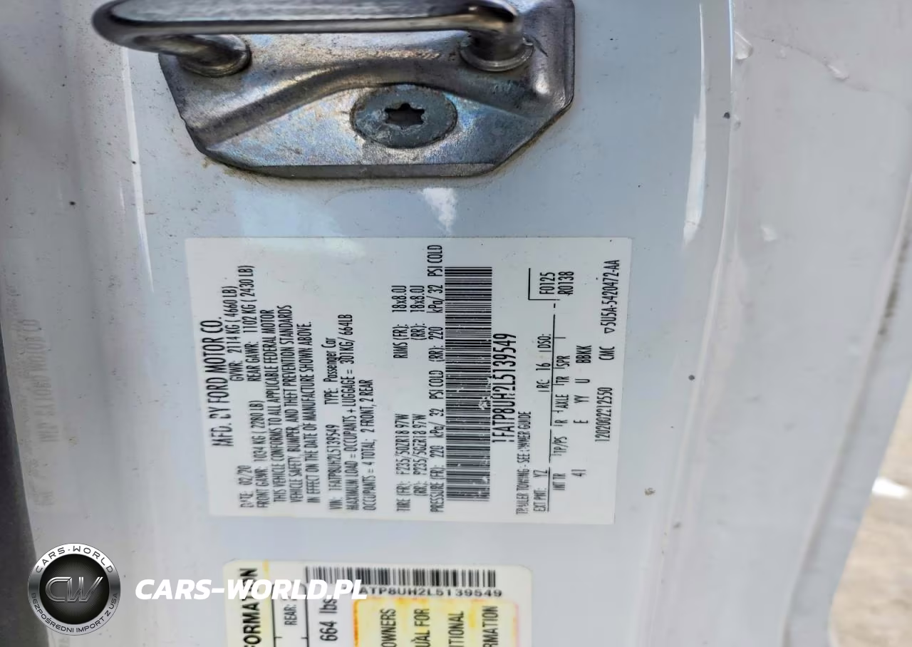 2020 Ford Mustang VIN:1FATP8UH2L5139549 - 12