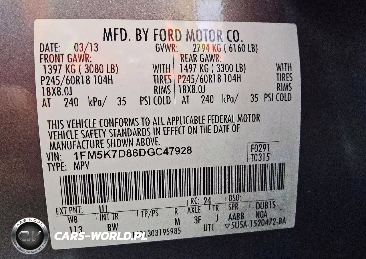 2013 Ford Explorer Xlt VIN:1FM5K7D86DGC47928 - 13