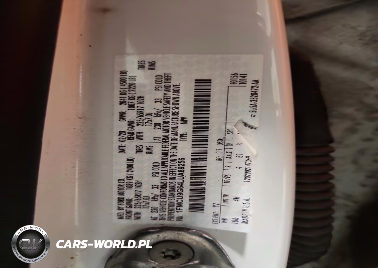 2020 Ford Escape Se VIN:1FMCU9G64LUA89256 - 14