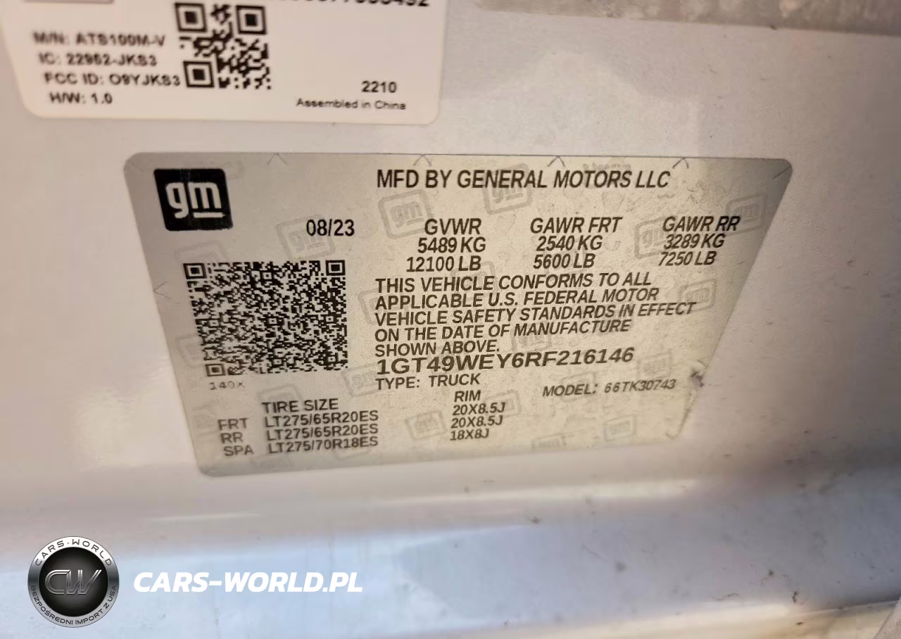2024 GMC Sierra K3500 Denali VIN:1GT49WEY6RF216146 - 12