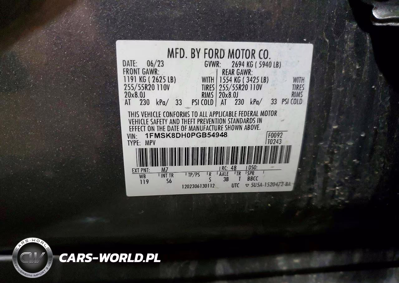 2023 Ford Explorer Xlt VIN:1FMSK8DH0PGB54948 - 13