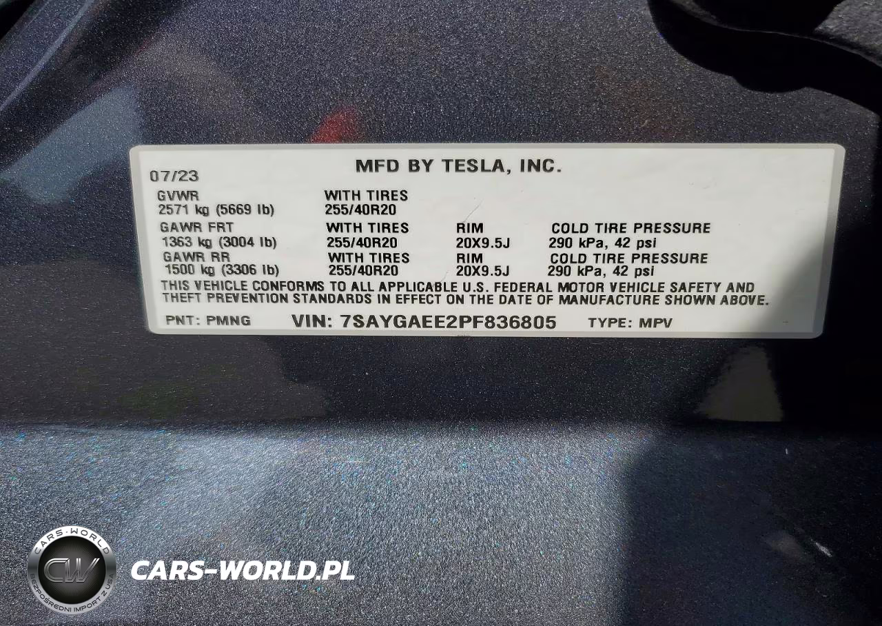 2023 Tesla Model Y VIN:7SAYGAEE2PF836805 - 13