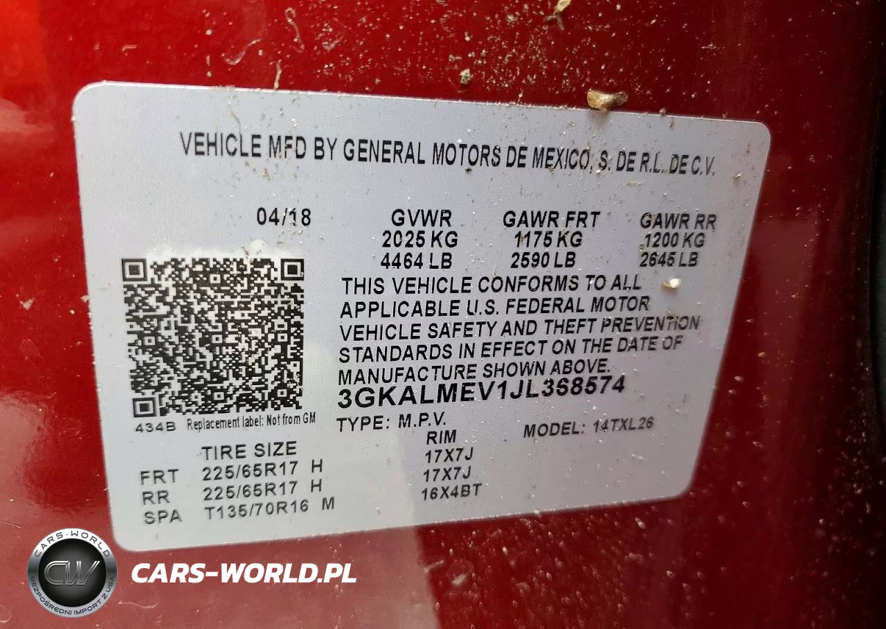 2018 GMC Terrain Sle VIN:3GKALMEV1JL368574 - 13