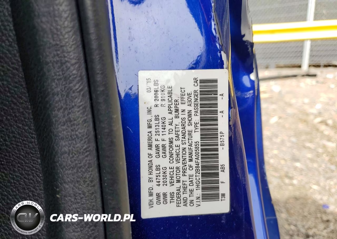 2015 Honda Accord Exl VIN:1HGCT2B84FA005855 - 12