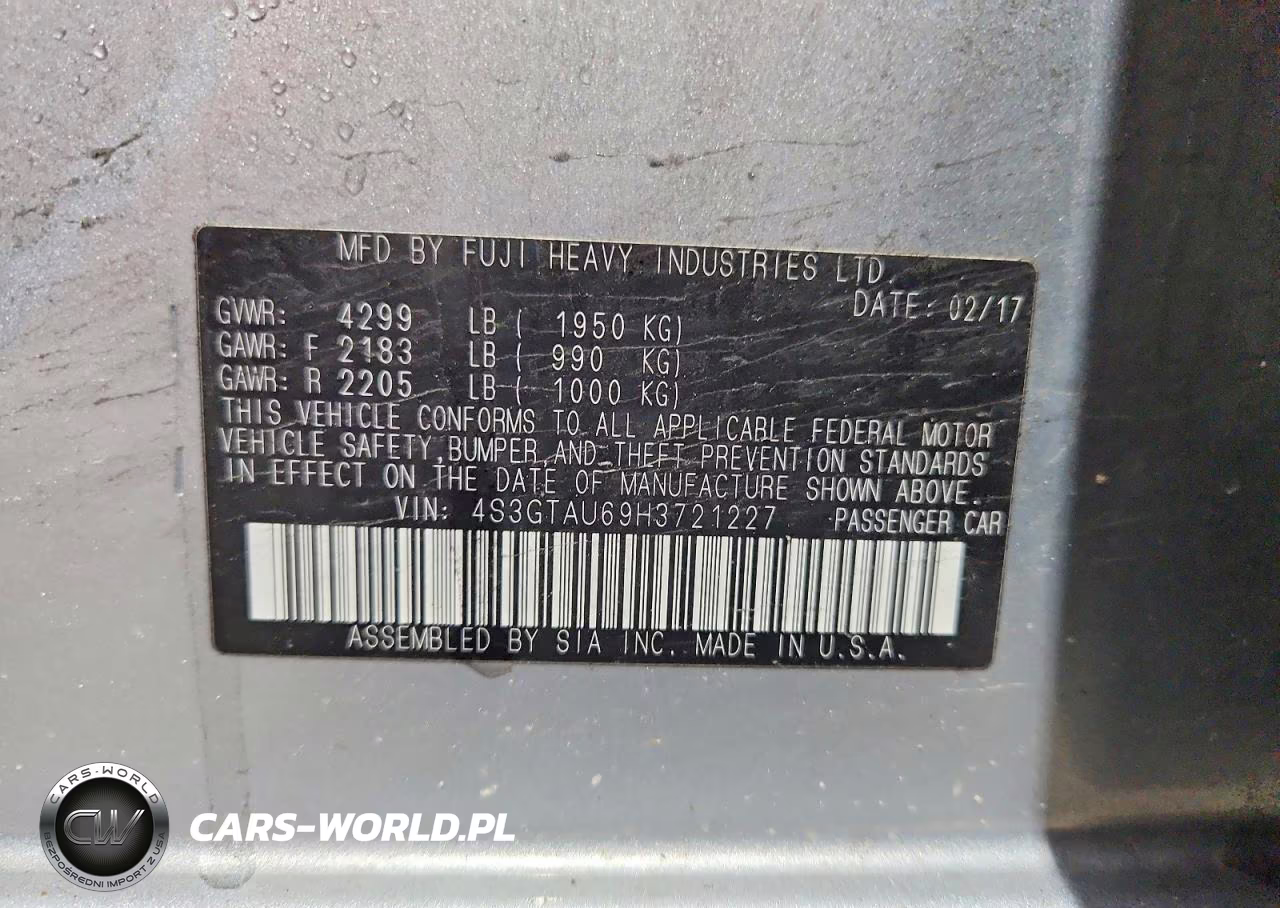 2017 Subaru Impreza Limited VIN:4S3GTAU69H3721227 - 13