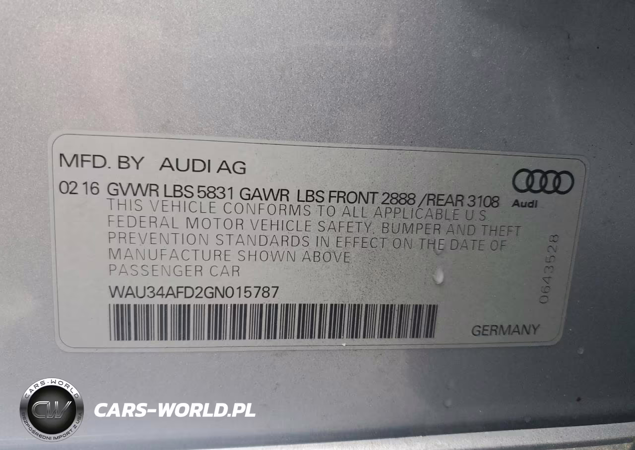 2016 Audi A8 L Quattro VIN:WAU34AFD2GN015787 - 12