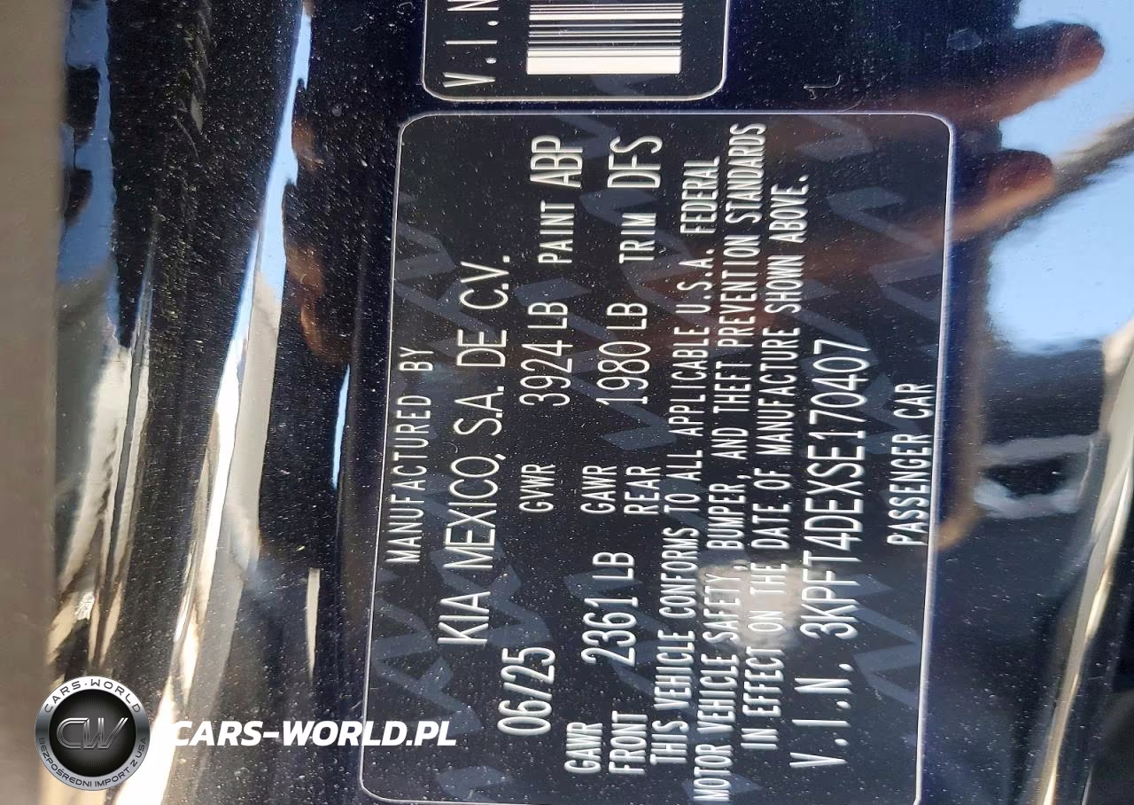 2025 Kia K4 Lxs VIN:3KPFT4DEXSE170407 - 12