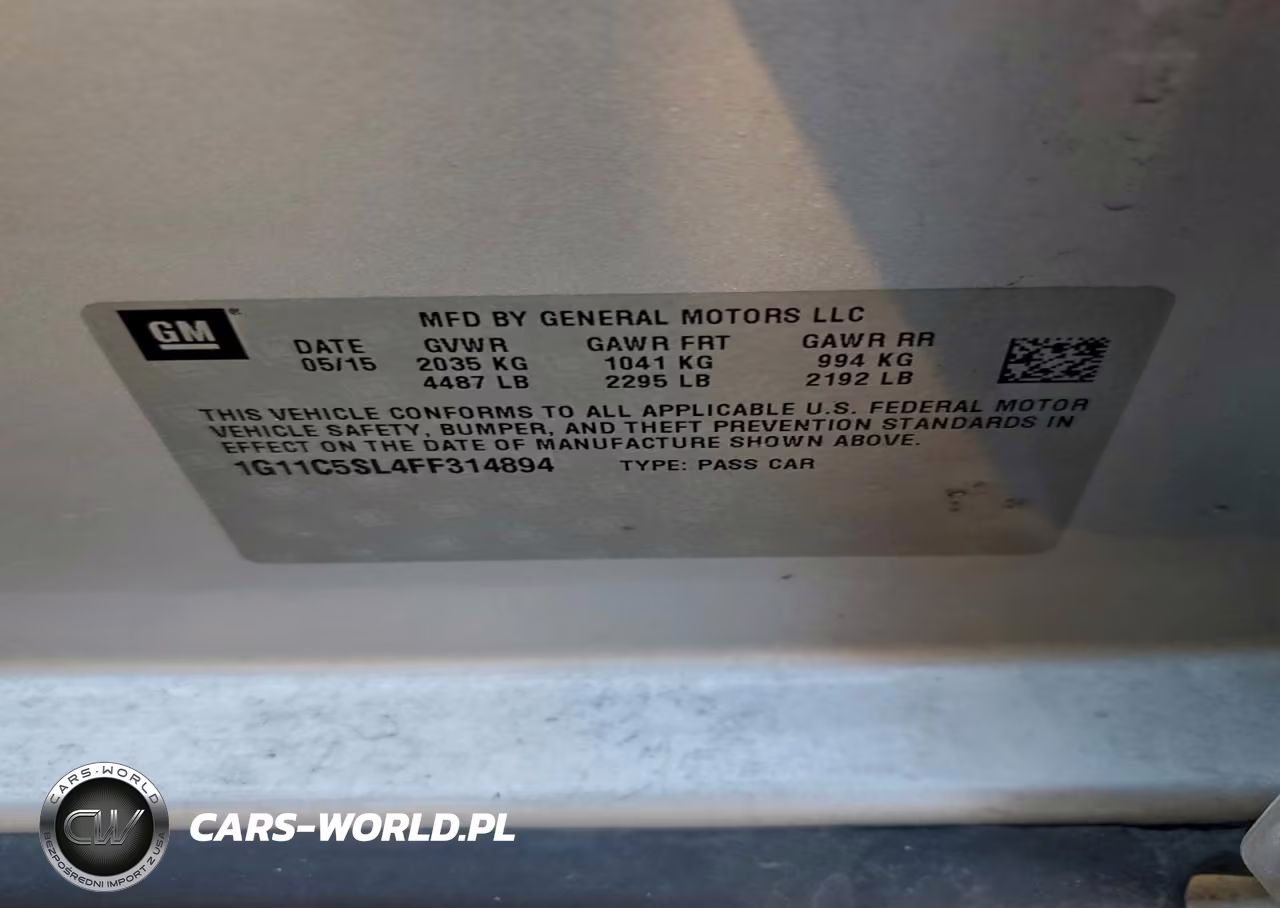 2015 Chevrolet Malibu 1Lt VIN:1G11C5SL4FF314894 - 12