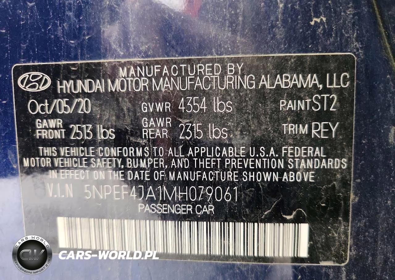 2021 Hyundai Sonata Sel VIN:5NPEF4JA1MH079061 - 12
