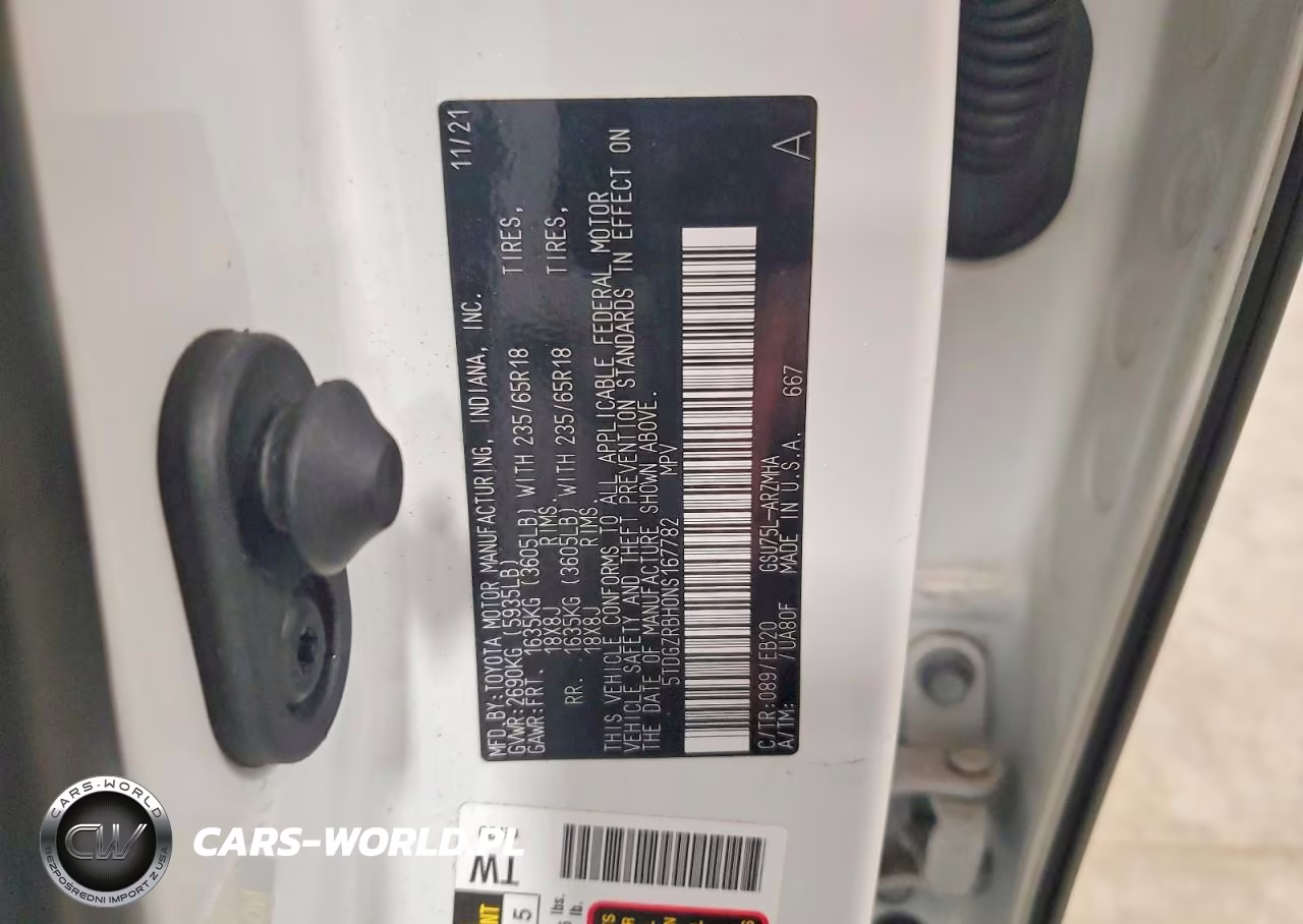 2022 Toyota Highlander Xle VIN:5TDGZRBH0NS167782 - 13