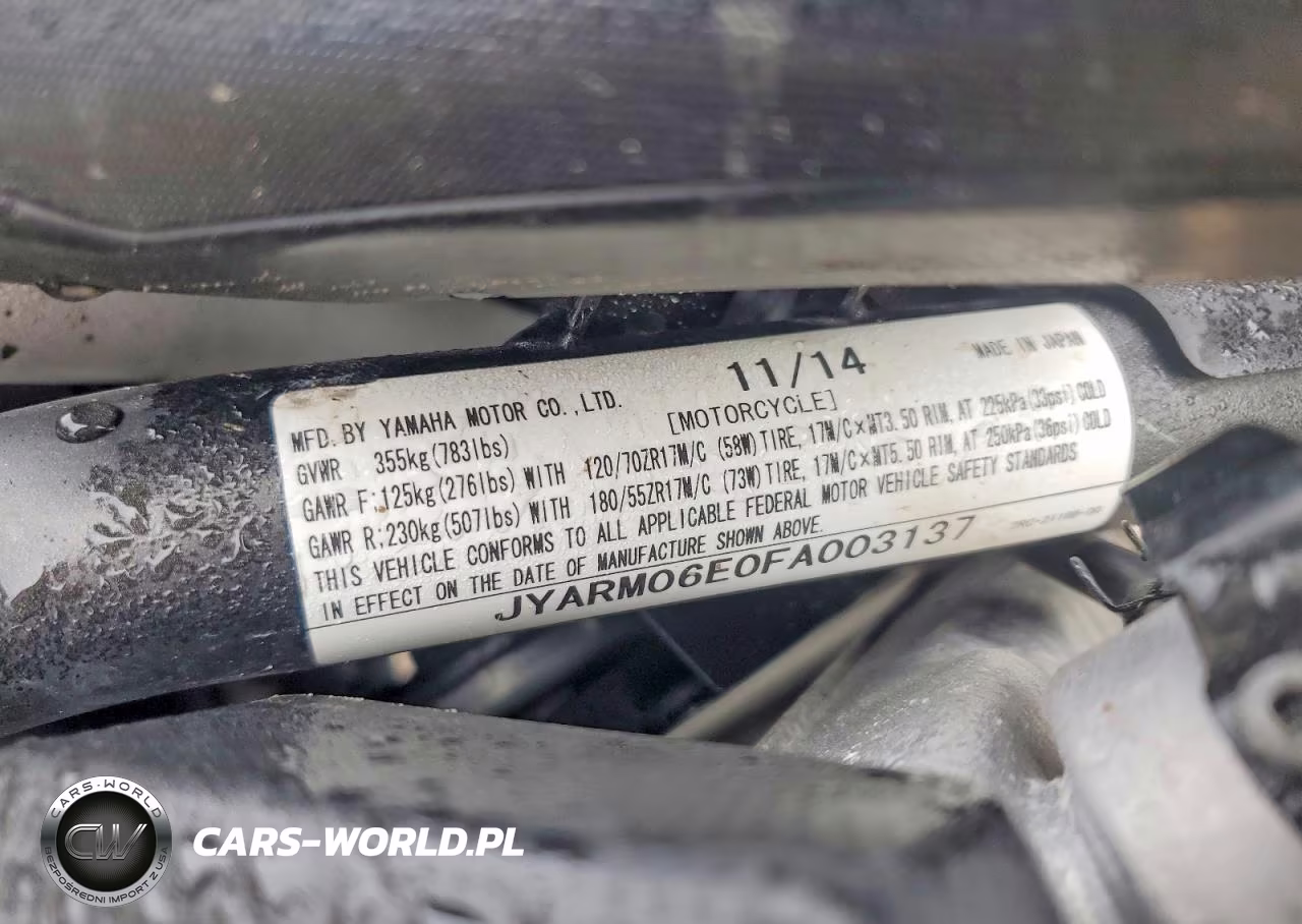 2015 Yamaha Fz07 VIN:JYARM06E0FA003137 - 9