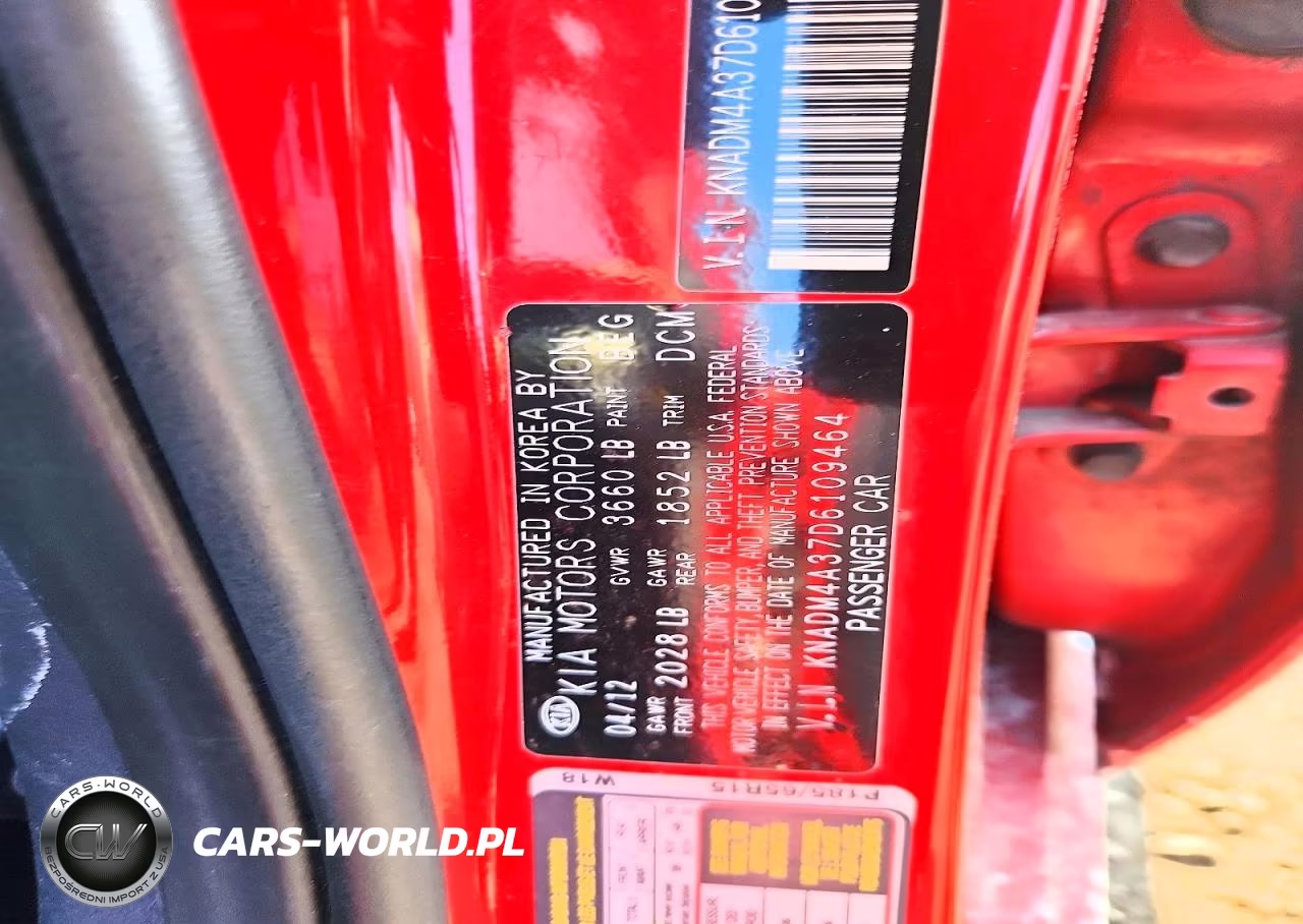 2013 Kia Rio Lx VIN:KNADM4A37D6109464 - 12
