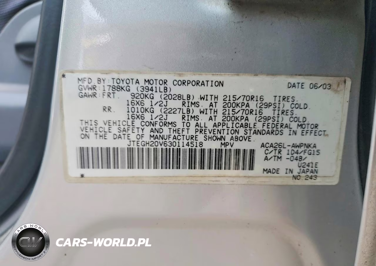 2003 Toyota Rav4 Base VIN:JTEGH20V630114518 - 13