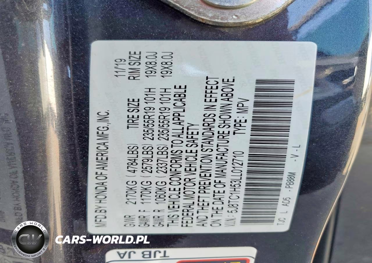 2020 Acura Rdx Technology VIN:5J8TC1H53LL012710 - 14