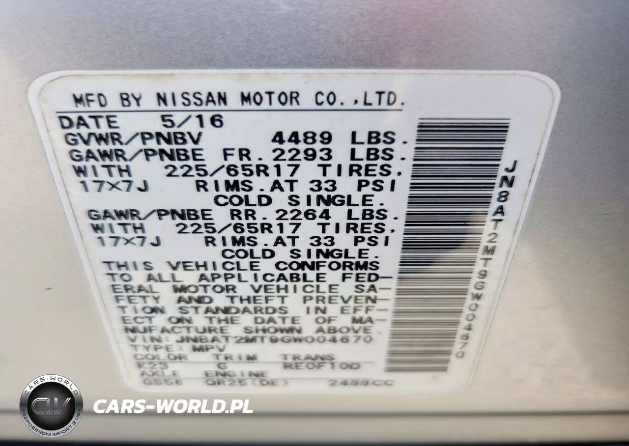 2016 Nissan Rogue S VIN:JN8AT2MT9GW004670 - 14
