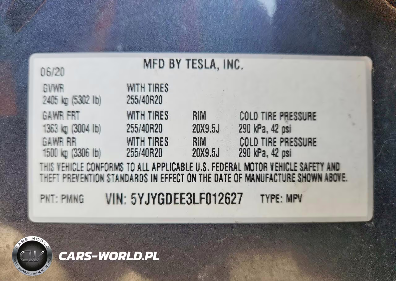 2020 Tesla Model Y VIN:5YJYGDEE3LF012627 - 13