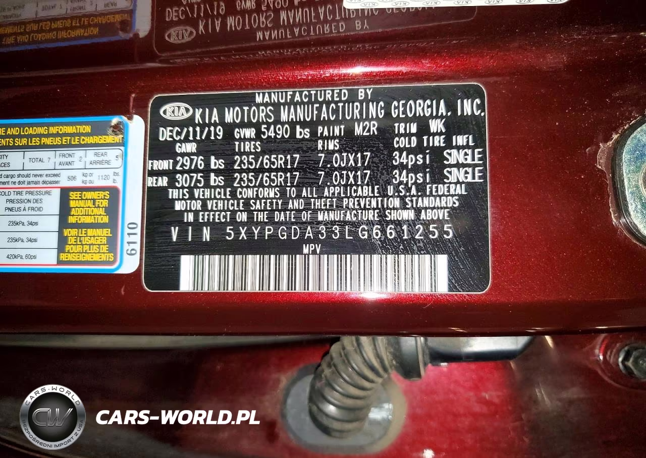 2020 Kia Sorento Lx VIN:5XYPGDA33LG661255 - 13