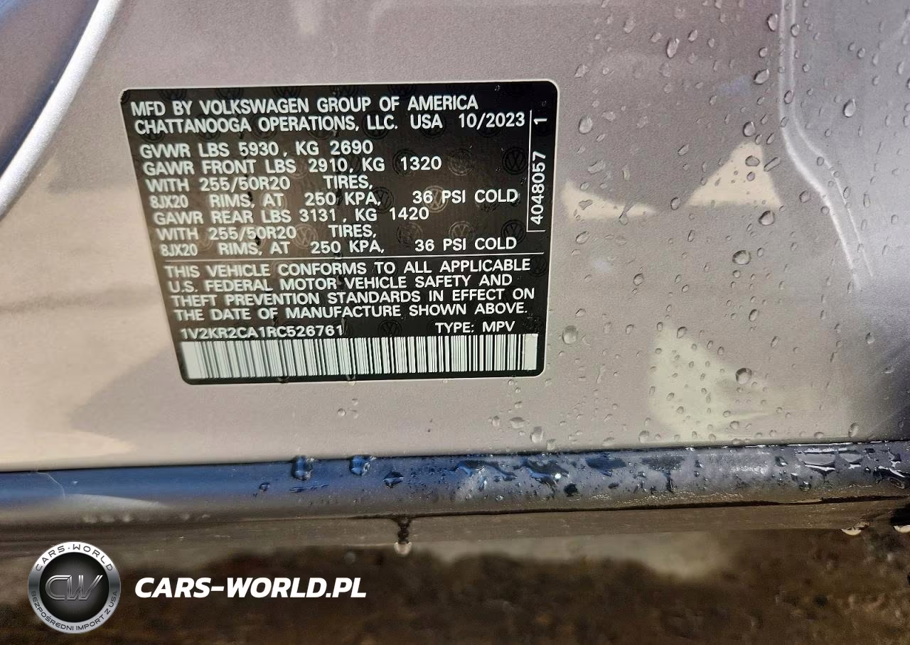 2024 Volkswagen Atlas Se VIN:1V2KR2CA1RC526761 - 13