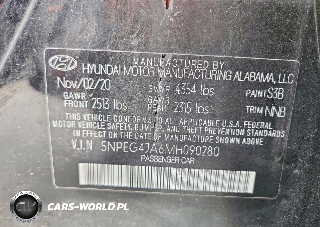 2021 Hyundai Sonata Se VIN:5NPEG4JA6MH090280 - 12