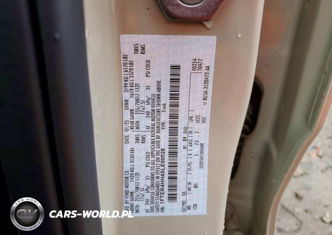 2025 Ford Ranger Xlt VIN:1FTER4HH4SLE00528 - 12
