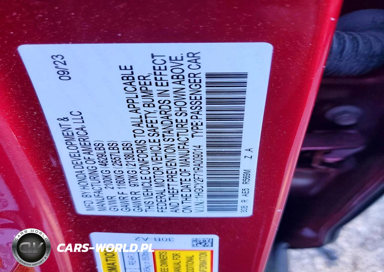 2024 Honda Accord Hybrid Sport-L VIN:1HGCY2F71RA009014 - 13
