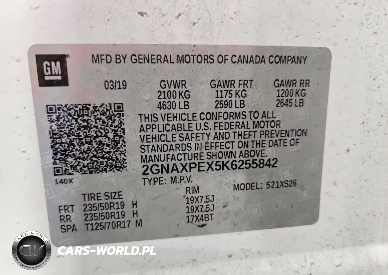 2019 Chevrolet Equinox Premier VIN:2GNAXPEX5K6255842 - 14