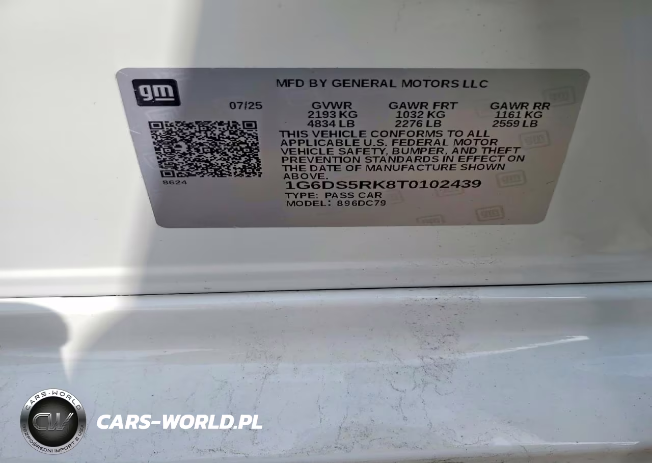 2026 Cadillac Ct5 Premium Luxury VIN:1G6DS5RK8T0102439 - 12
