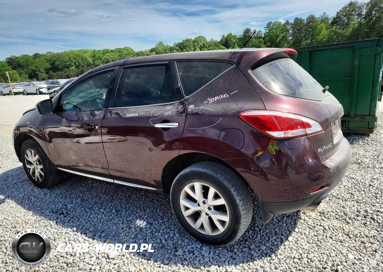 2013 Nissan Murano S VIN:JN8AZ1MW9DW314056 - 2