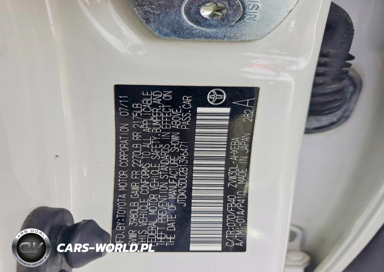 2011 Toyota Prius Two VIN:JTDKN3DU2B1396471 - 12