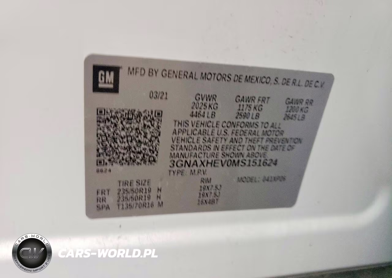 2021 Chevrolet Equinox Ls VIN:3GNAXHEV0MS151624 - 14