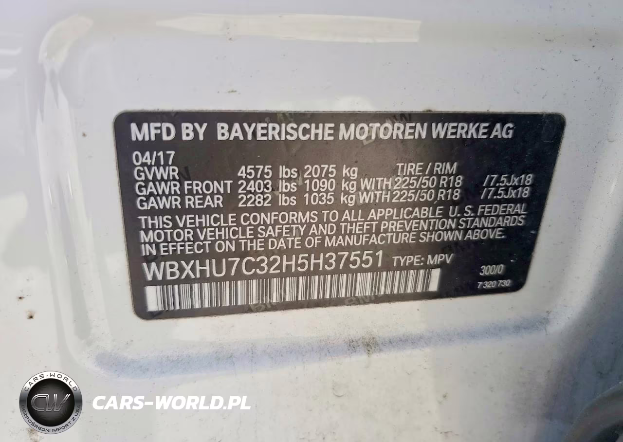 2017 BMW X1 Sdrive28I VIN:WBXHU7C32HSH37551 - 13