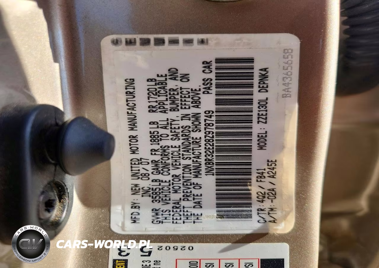 2008 Toyota Corolla Le VIN:1NXBR32E28Z978749 - 13