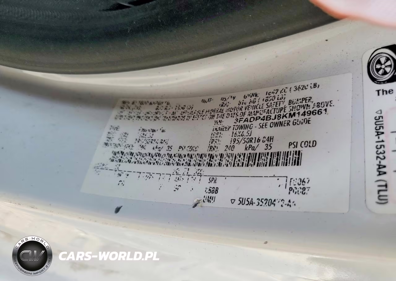 2019 Ford Fiesta Se VIN:3FADP4BJ8KM149661 - 12