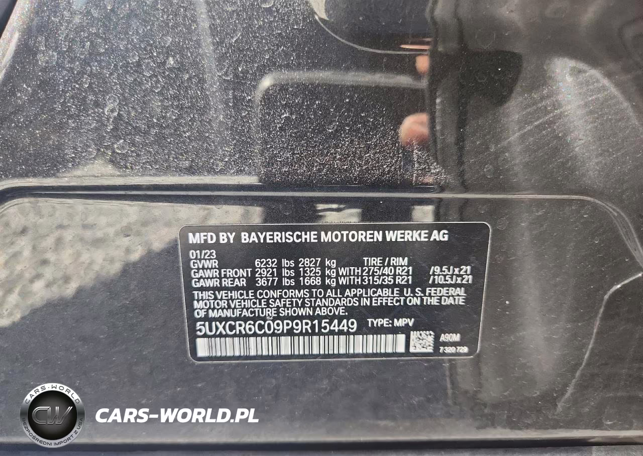 2023 BMW X5 xDrive40I VIN:5UXCR6C09P9R15449 - 13