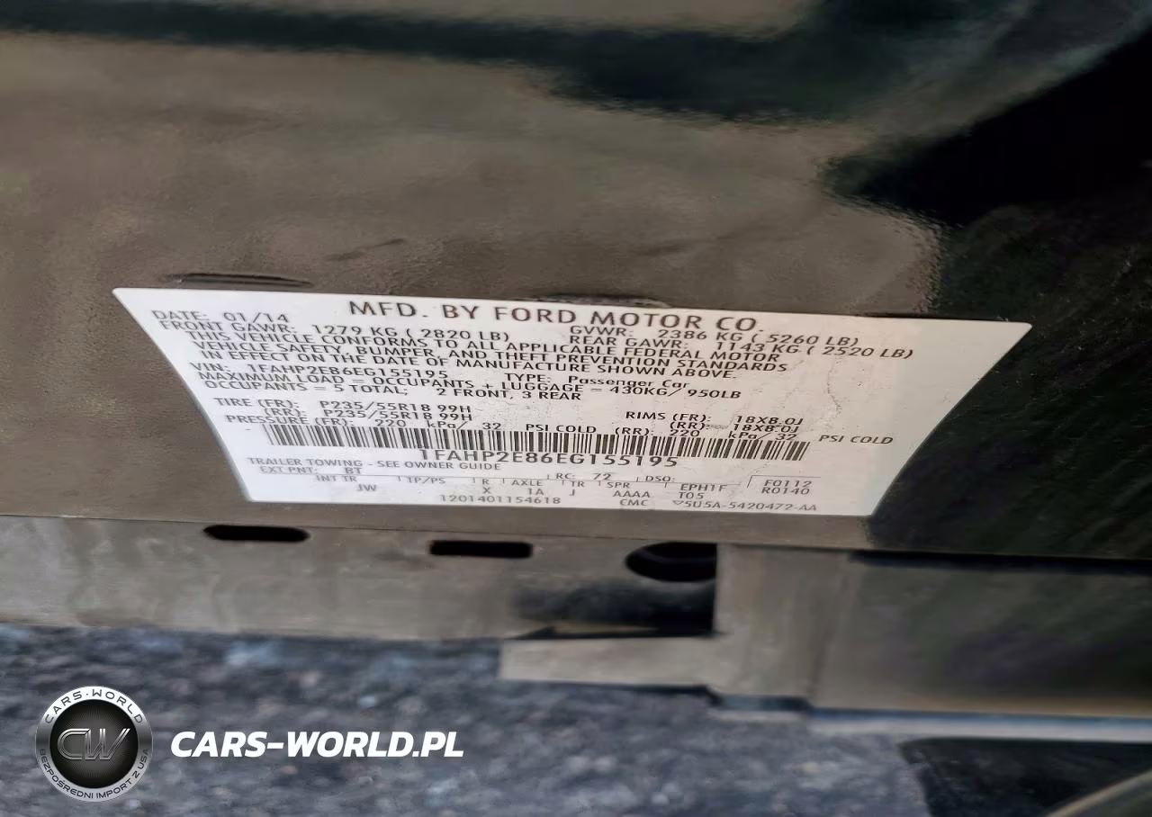 2014 Ford Taurus Sel VIN:1FAHP2E86EG155195 - 12