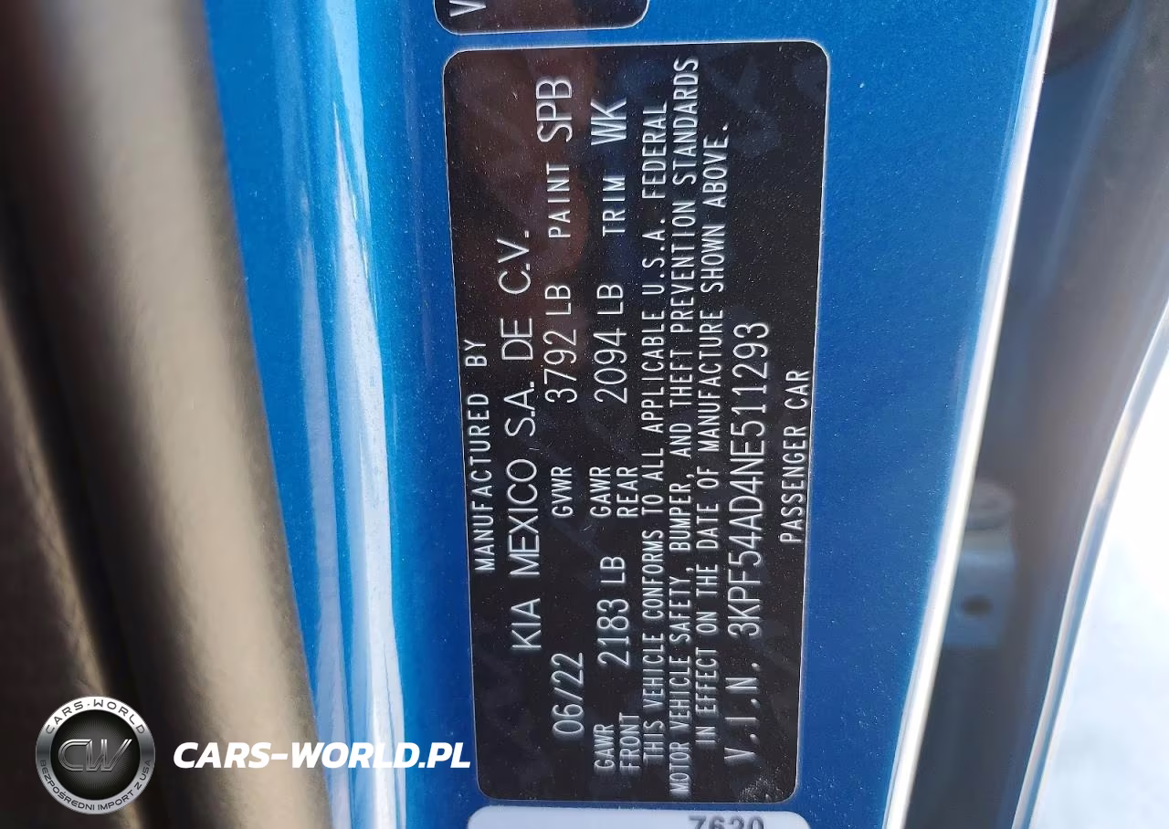 2022 Kia Forte Gt Line VIN:3KPF54AD4NE511293 - 12