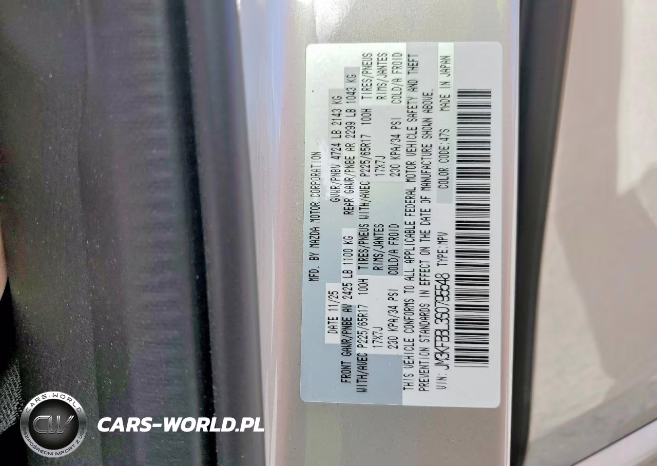 2025 Mazda Cx-5 Select VIN:JM3KFBBL3S0795548 - 13